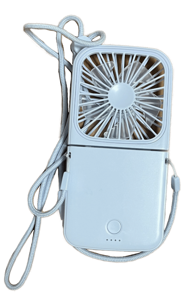 a mini fan. featured in 5 ways to beat the japanese heat, and a good item to put on your summer packing list
