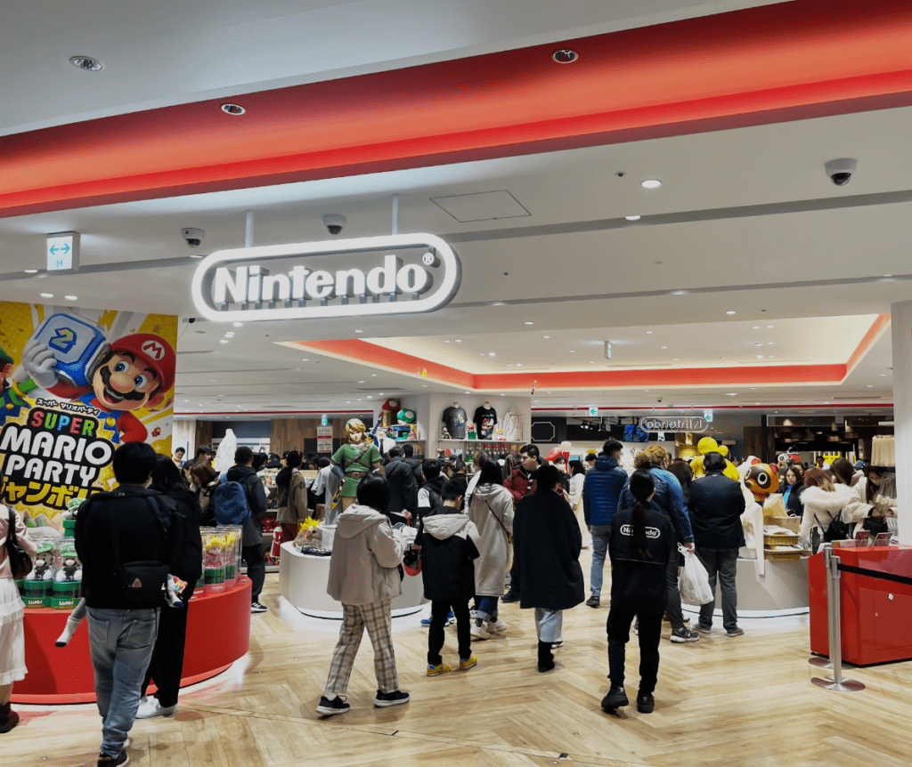 nintendo store in shibuya